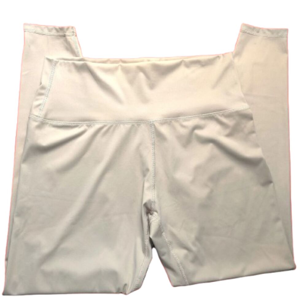 Uncia Active Beige High Waist Leggings XXL Stretch Athletic Workout Pants